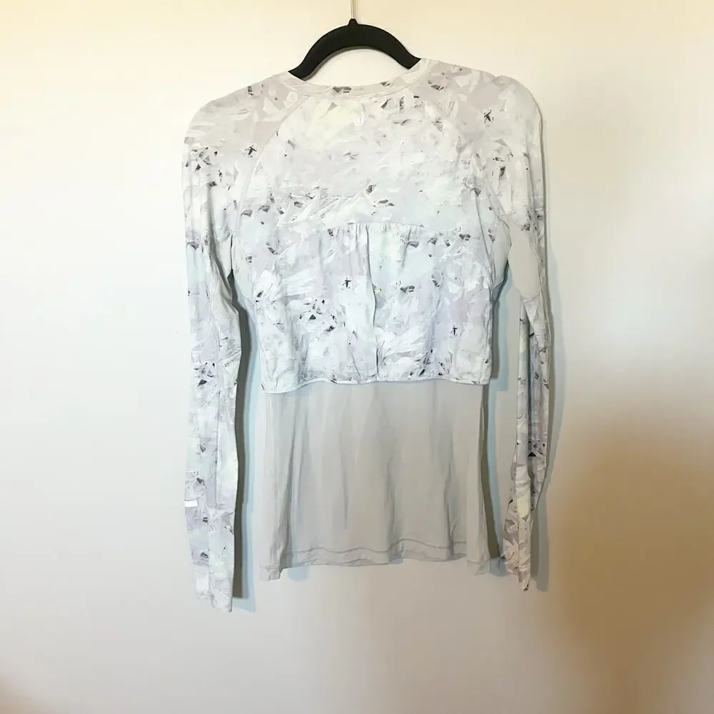 Lululemon sea-me-run long sleeve‎ lightweight layered shirt size 4